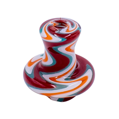 Red Swirl Cap + 2 pearls  (BX155A)