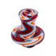 Red Swirl Cap + 2 pearls  (BX155A)