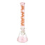 Transparent Pink Bubblegum Vibes 18" Full Color Beaker Bong