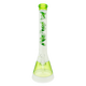 18" Jungle Leaf Ooze & White Beaker Bong