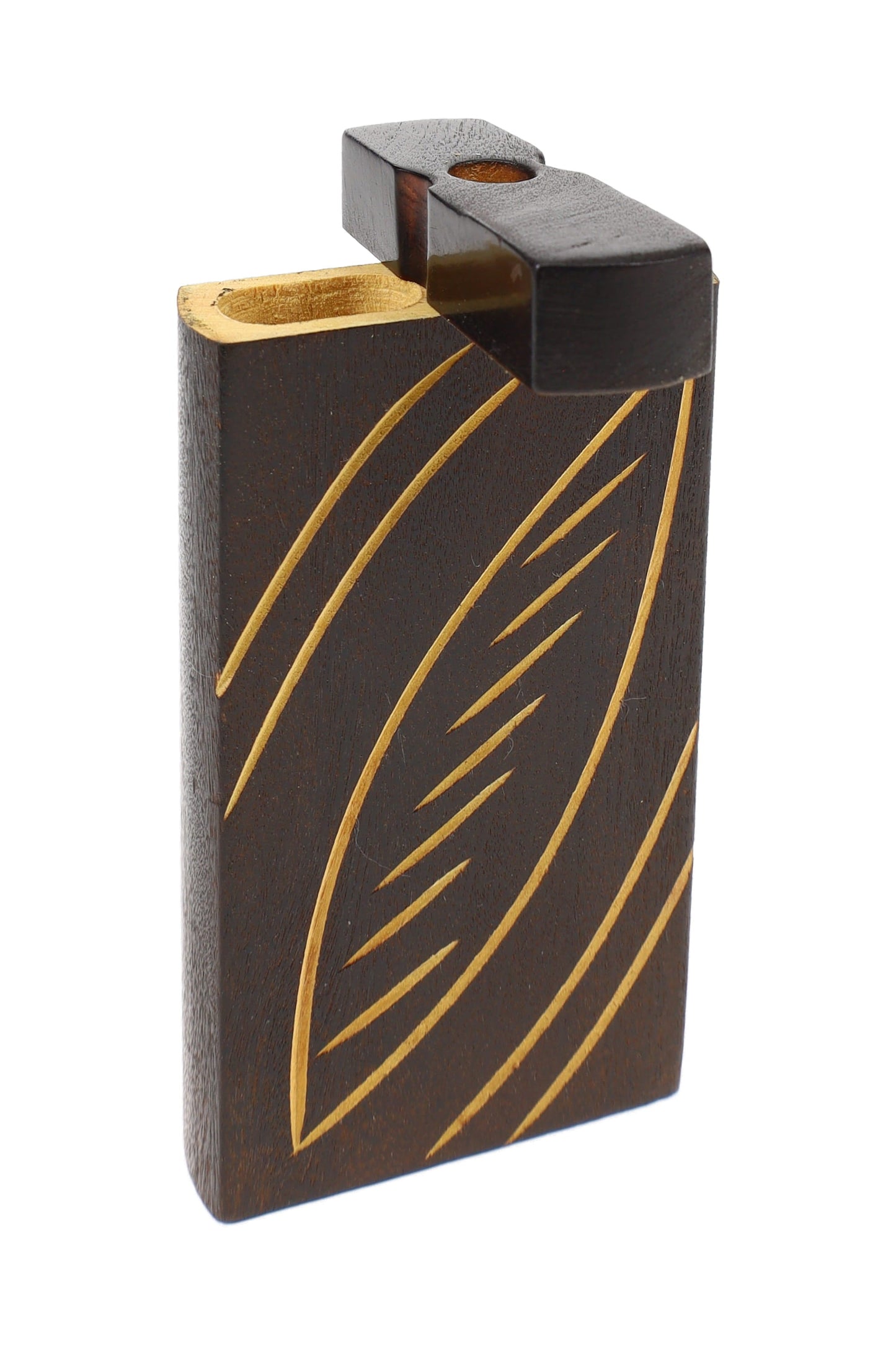 Burned Wood Dugout “Night Lattice” – 4″ – Assorted