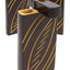 Burned Wood Dugout “Night Lattice” – 4″ – Assorted