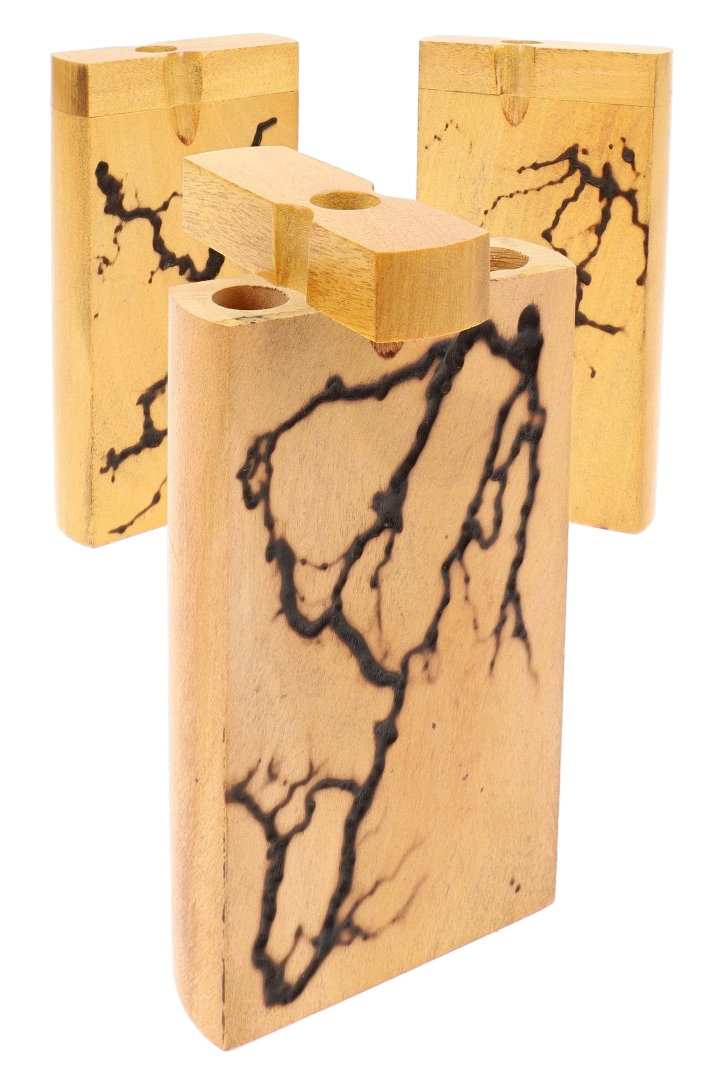 Wood Dugout “Lightning Grain” – Shocked Grain – 4″