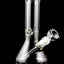 Clear 9 mm Thick Glass Beaker Bong “Brick House” – Ice Pinch – 10″