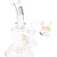 6B Glass Clear Stemless Dab Rig – Showerhead Perc – 5½″