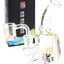 6B Glass Clear Stemless Dab Rig – Showerhead Perc – 5½″