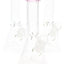 Colored Rim Glass Beaker Bong “Pastel Pour” – 8″