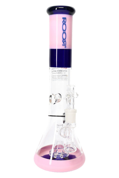 ROOR Tech 14″ Multicolor Beaker Bong with Showerhead Perc – 5 mm Thick