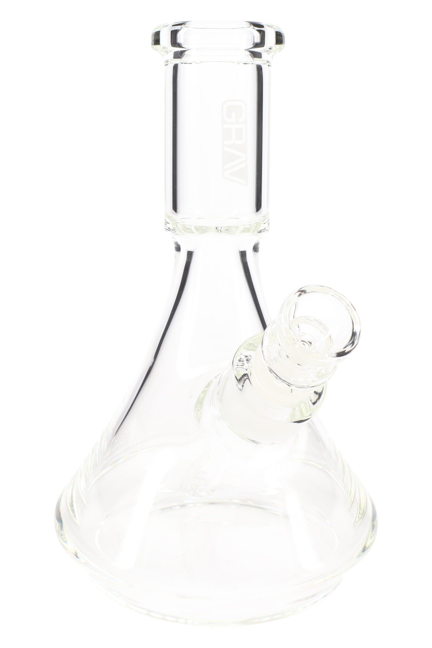 GRAV Small Deco Beaker Glass Bong – 10 mm – Clear