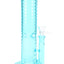 Wave-Texture Straight Shooter Bong “Ripple Rocket” – 10″ – Showerhead Perc – Ice Pinch