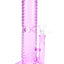 Wave-Texture Straight Shooter Bong “Ripple Rocket” – 10″ – Showerhead Perc – Ice Pinch