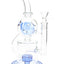 GoG Stemless Fabergé Recycler Bong – 11½″ – Drum Perc