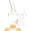 GoG Stemless Bent Neck Straight Shooter Bong – 7½″ – Showerhead Perc