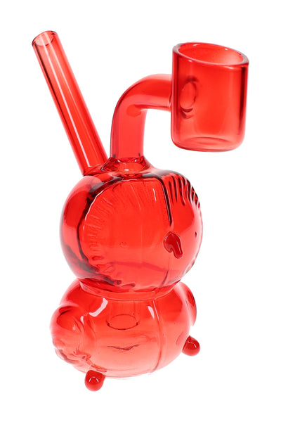 Glass Owl Dab Rig “Night Watch” – 4½″ – Assorted Colors