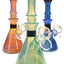 6B Glass Silver Fumed Bubble Dichro Beaker Bong – 7″ – Assorted Colors