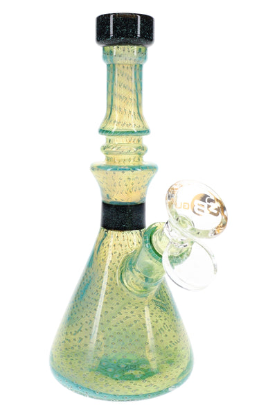 6B Glass Silver Fumed Bubble Dichro Beaker Bong – 7″ – Assorted Colors