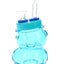 Colored Glass Bear Bong “Honey Puff” – 4″