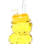 Colored Glass Bear Bong “Honey Puff” – 4″