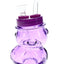 Colored Glass Bear Bong “Honey Puff” – 4″