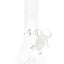 Colored Rim Glass Beaker Bong “Pastel Pour” – 8″
