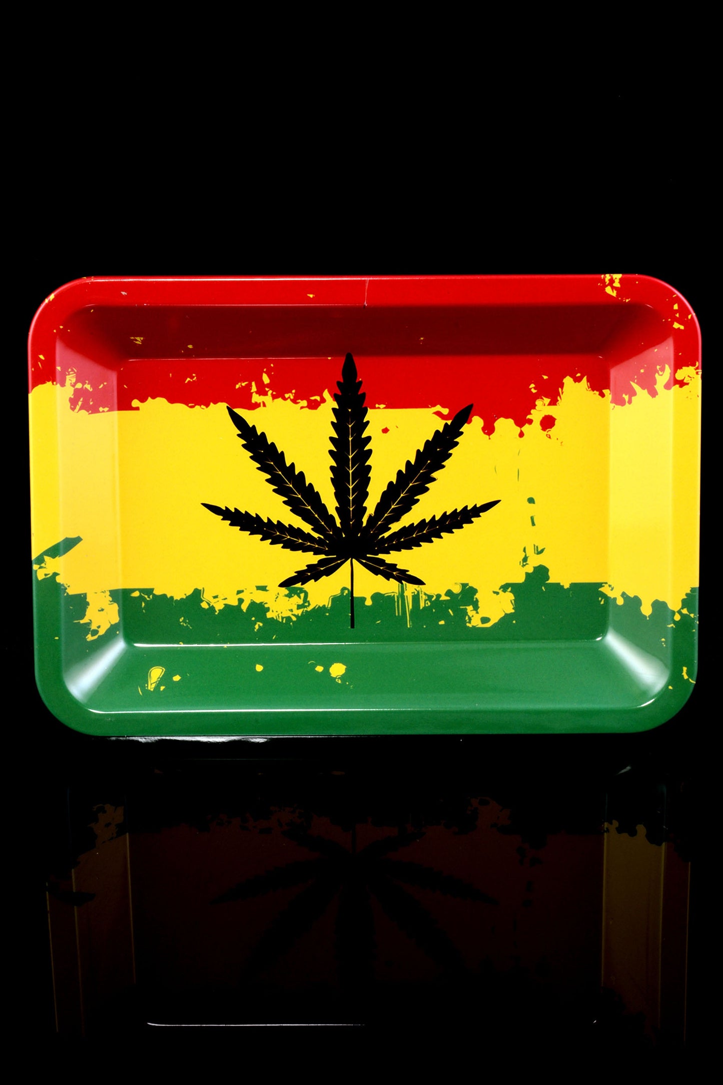 Small Art Metal Rolling Tray – 7″ × 5″ – Select Design