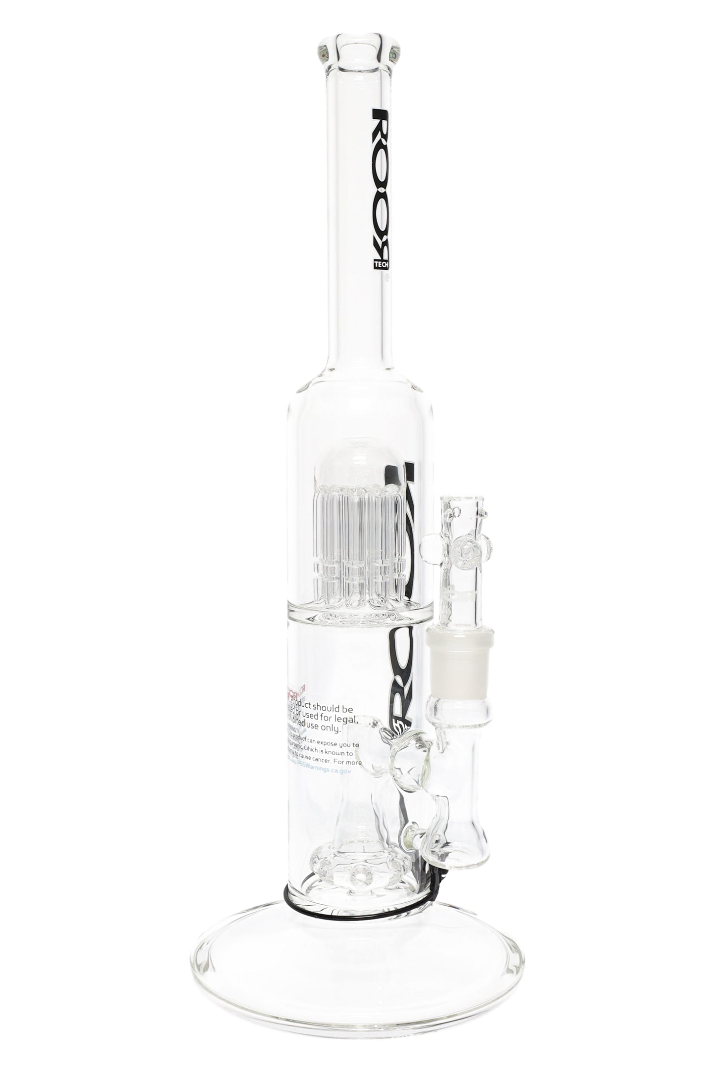 ROOR Tech 14″ Straight Shooter Bong – Tree-to-Showerhead Perc (Glass-on-Glass)