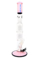 ROOR Tech 17" Multicolor Straight Tube – Double Tree Percs, Ice Pinch, Glass-on-Glass