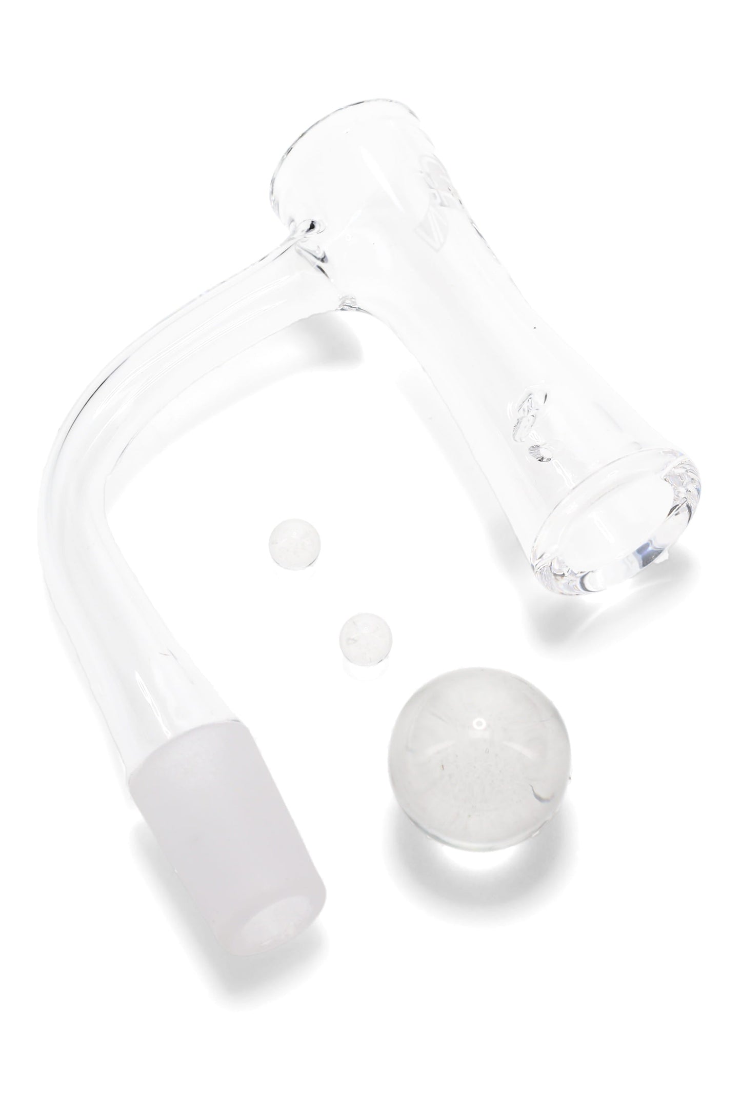 GRAV Hourglass Quartz Banger Set – Marble Cap & Pearls