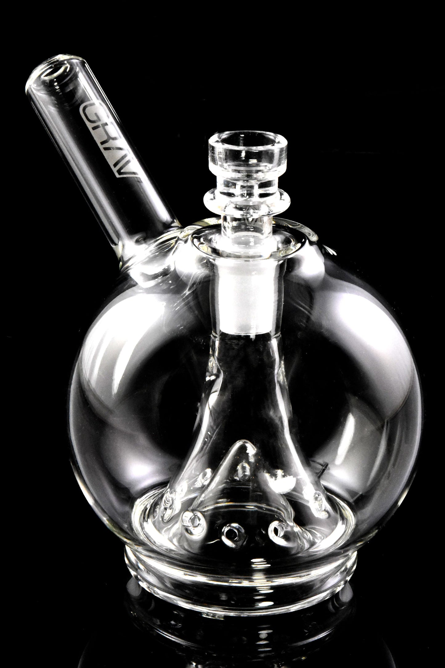 GRAV Clear Globe Glass Bubbler – 4.75″ – 14.5 mm