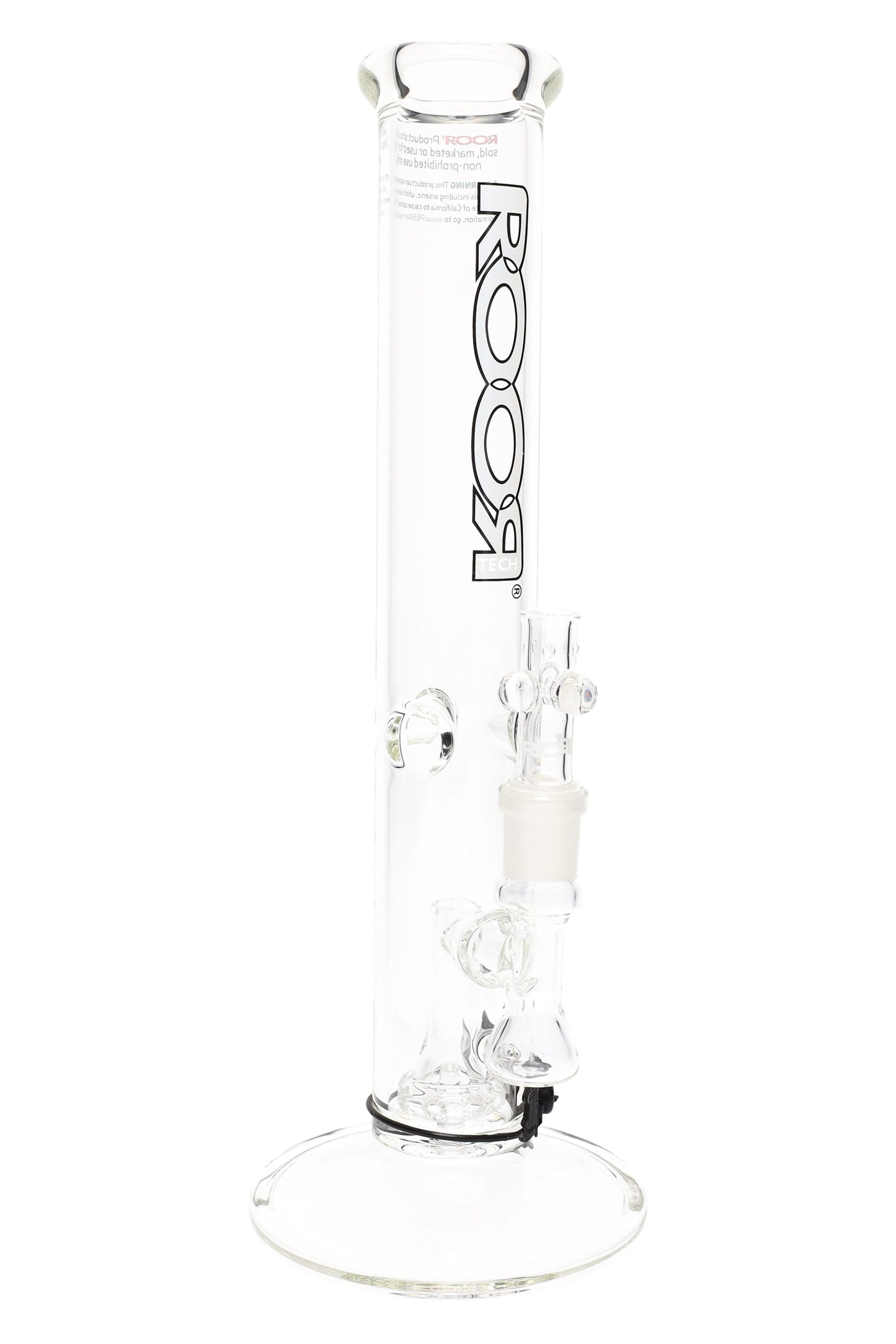 ROOR Tech 14″ Straight Tube Bong with Showerhead Perc – 5 mm Clear