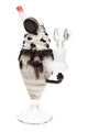 Glass Mini Rig “Cookies & Cream Float” – US-Made