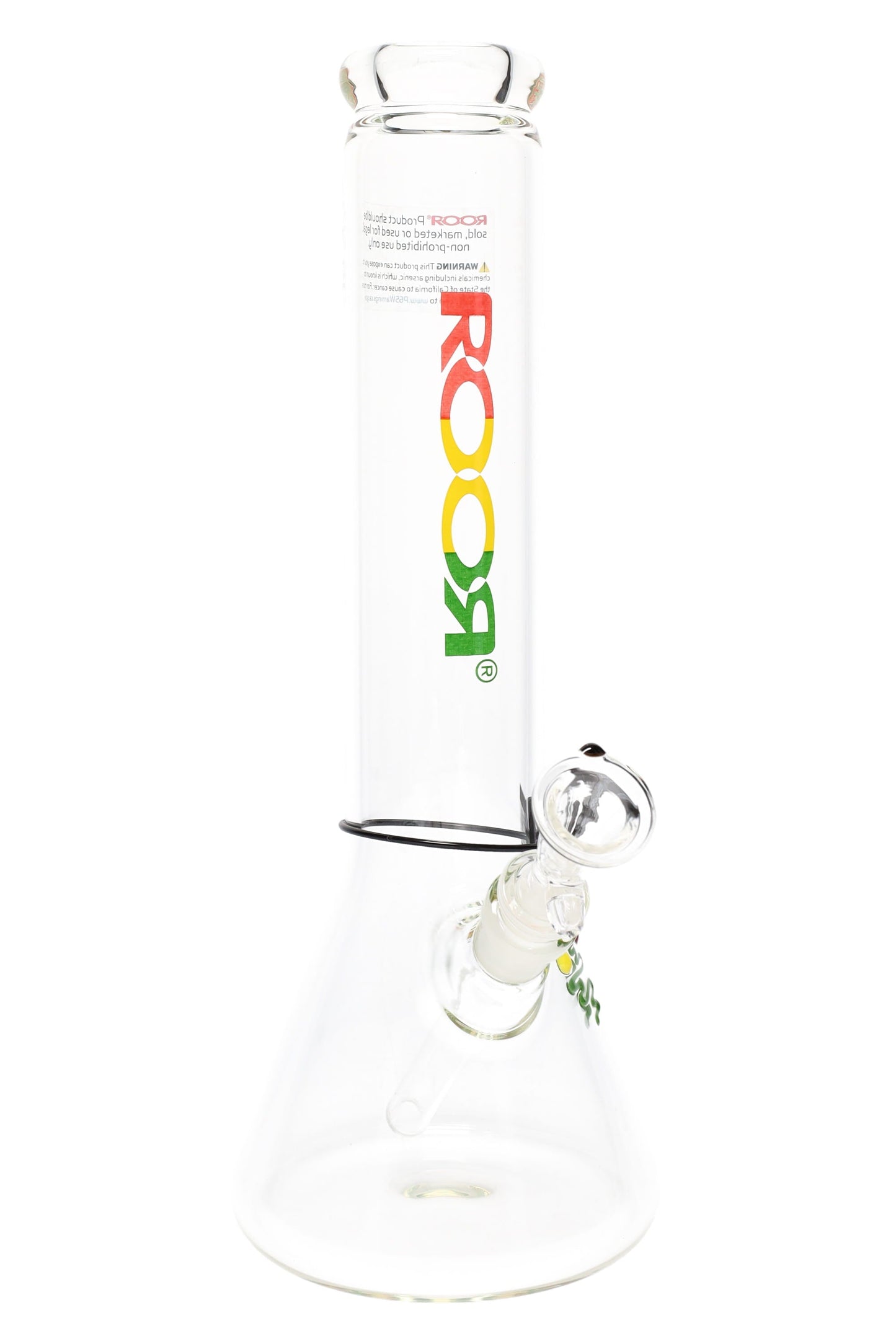 ROOR 14" Zeaker Beaker – Glass-on-Glass Water Pipe with Ice Pinch