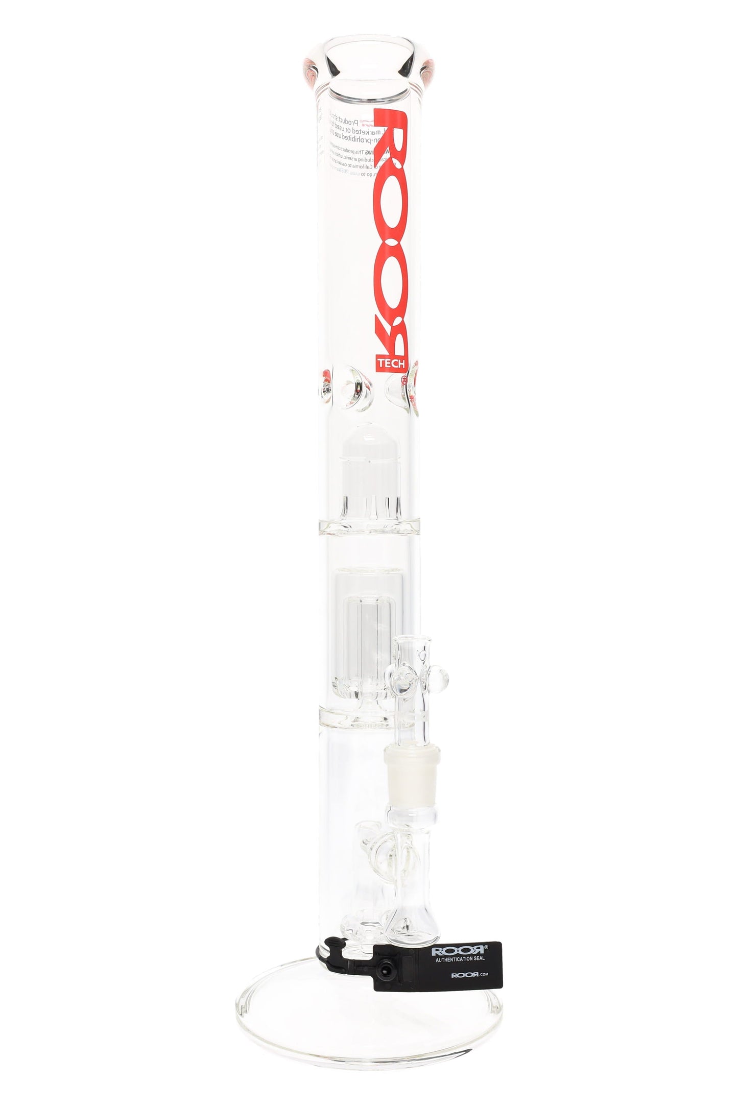 ROOR Tech 18" 5 mm GOG Straight Shooter – Multi-Perc Ice Pinch Tube