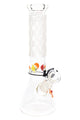 ROOR 12" Frosted Beaker Bong with Multicolor Ice Pinch – Glass-on-Glass