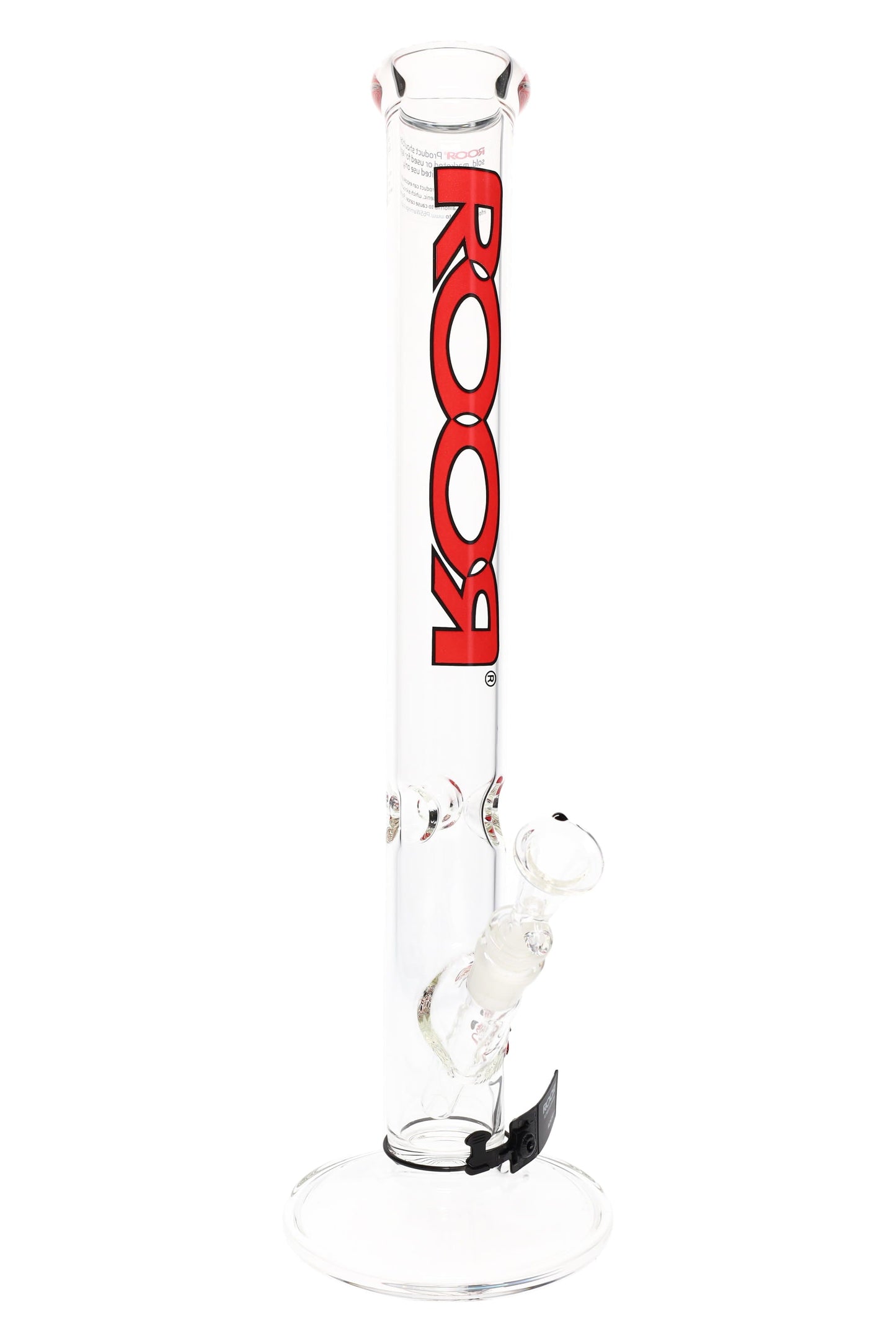 ROOR 18" Straight Shooter – 5 mm Glass-on-Glass Tube with Ice Pinch