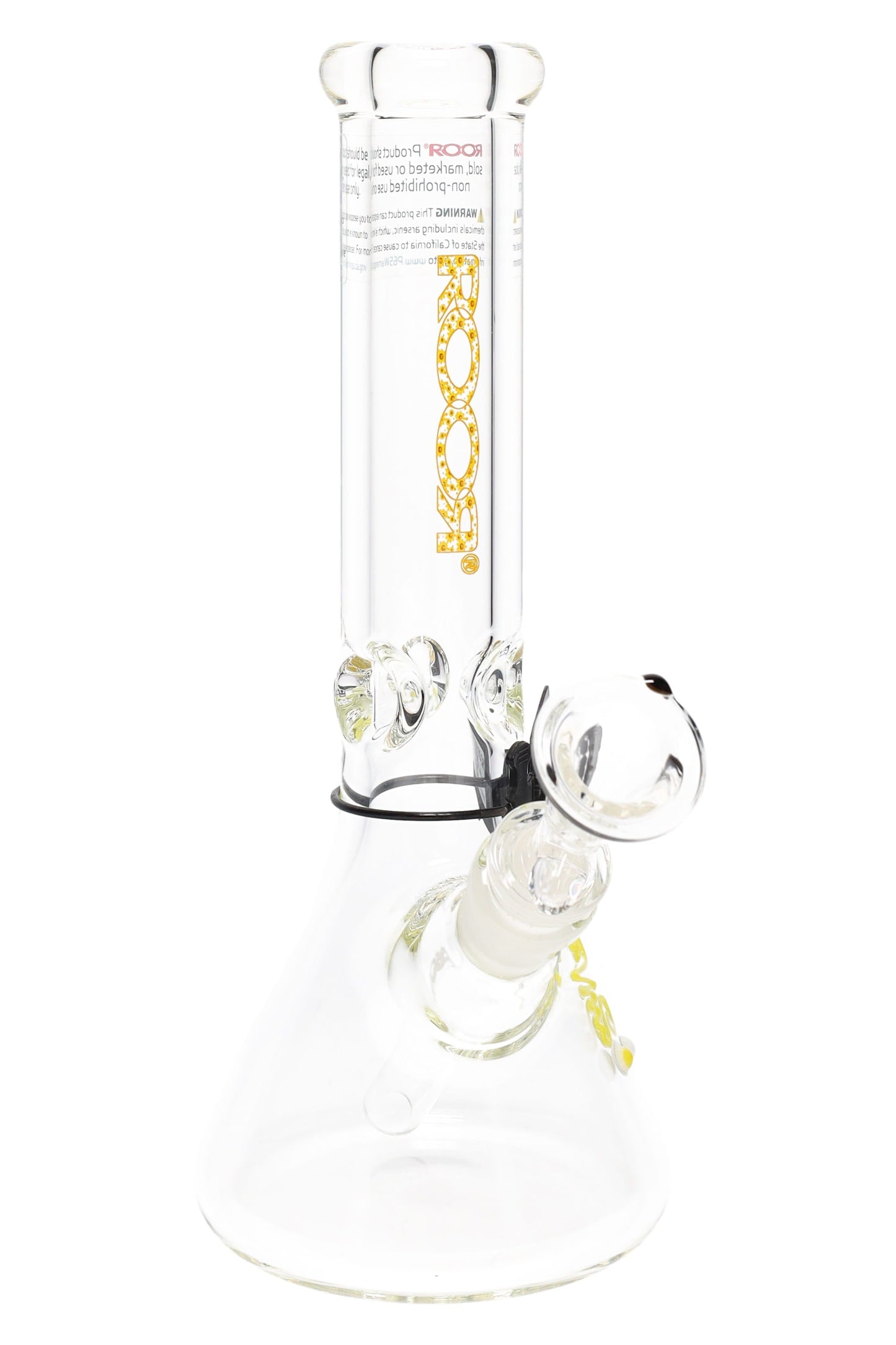 ROOR 10" Beaker Bong – Ultra-Thick 7 mm Glass, Glass-on-Glass