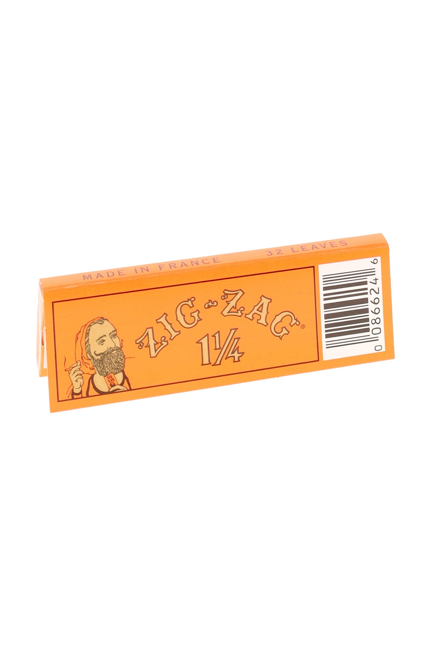 Zig-Zag Orange Rolling Papers – 1¼ – 32 Leaves – 24-Count Display