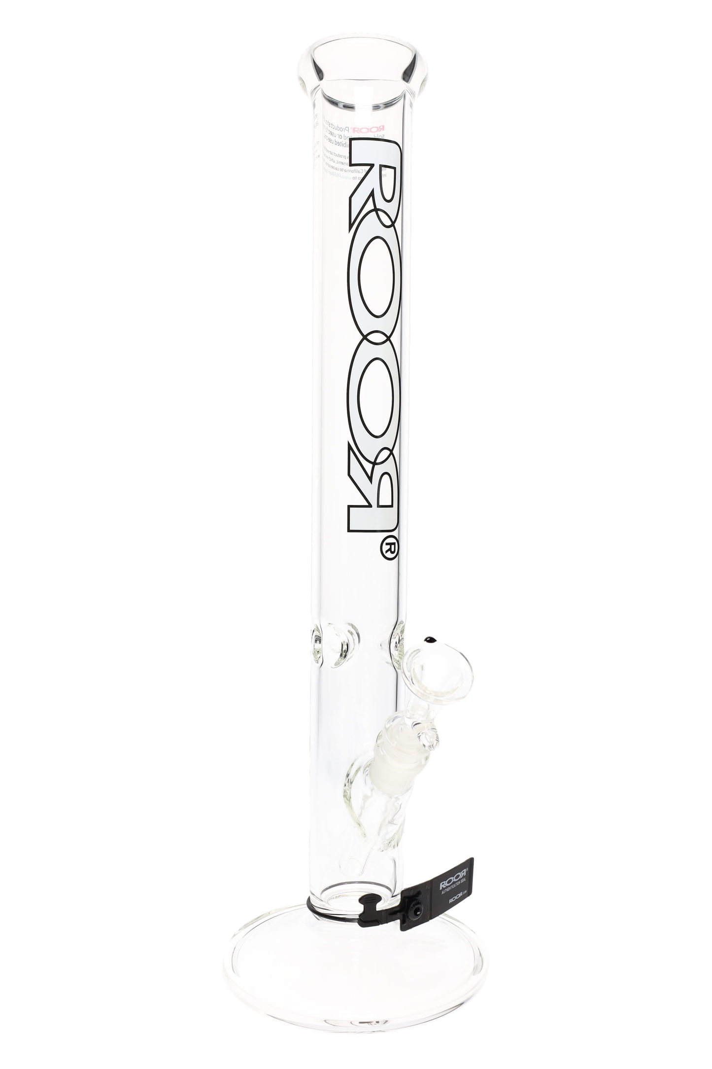 ROOR 18" Straight Shooter – 5 mm Glass-on-Glass Tube with Ice Pinch