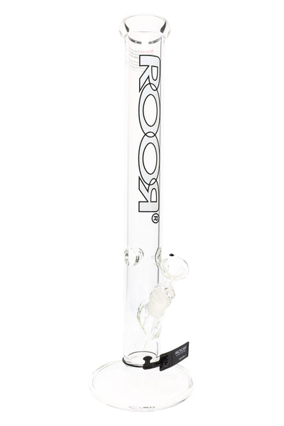 ROOR 18" Straight Shooter – 5 mm Glass-on-Glass Tube with Ice Pinch
