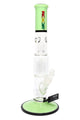 ROOR Tech 15" Multicolor Straight Tube Bong with Tree Perc – Glass-on-Glass