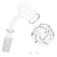 GRAV Seamless Quartz Banger Set – with Spinner Cap & Pearls