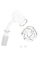 GRAV Seamless Quartz Banger Set – with Spinner Cap & Pearls