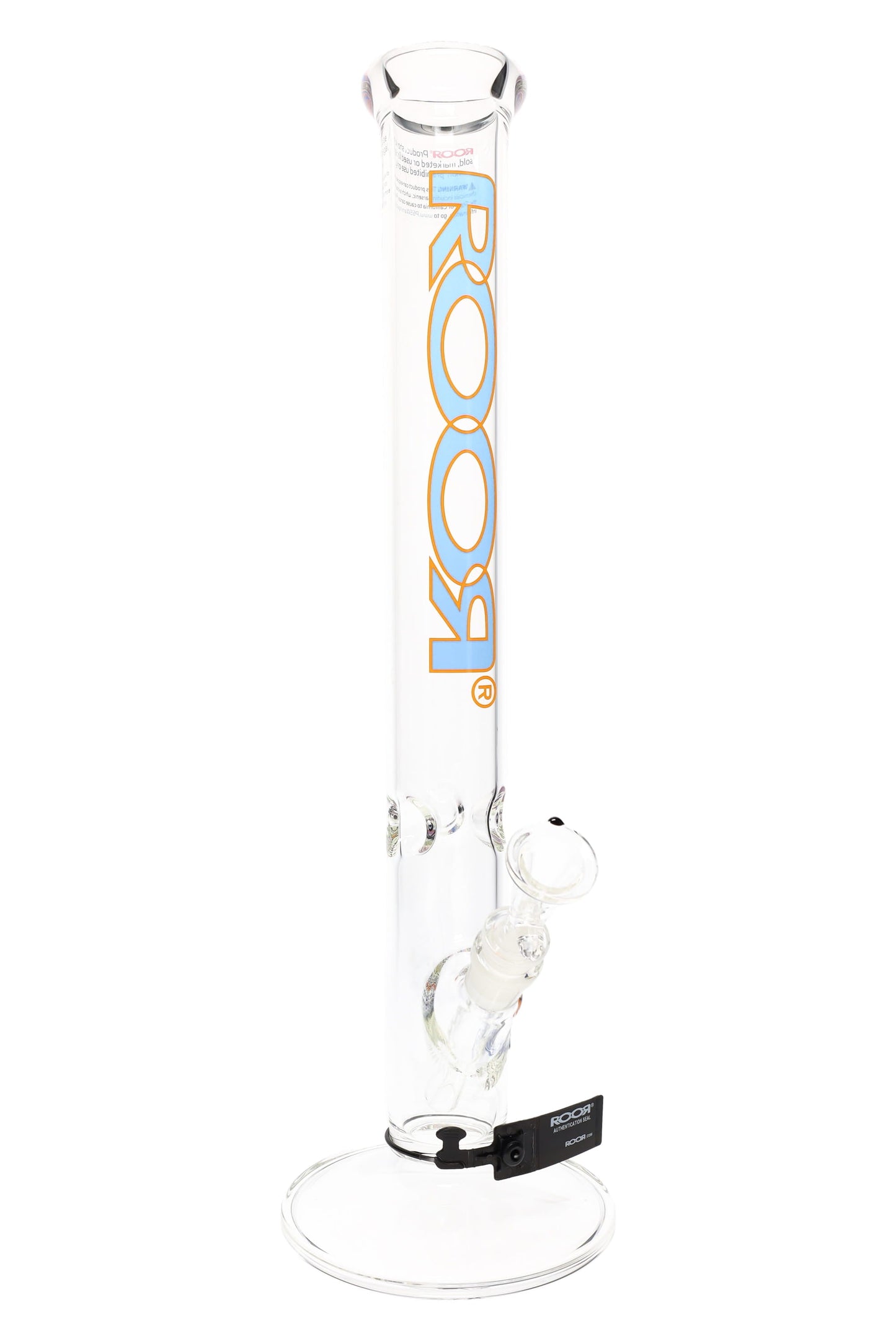 ROOR 18" Straight Shooter – 5 mm Glass-on-Glass Tube with Ice Pinch
