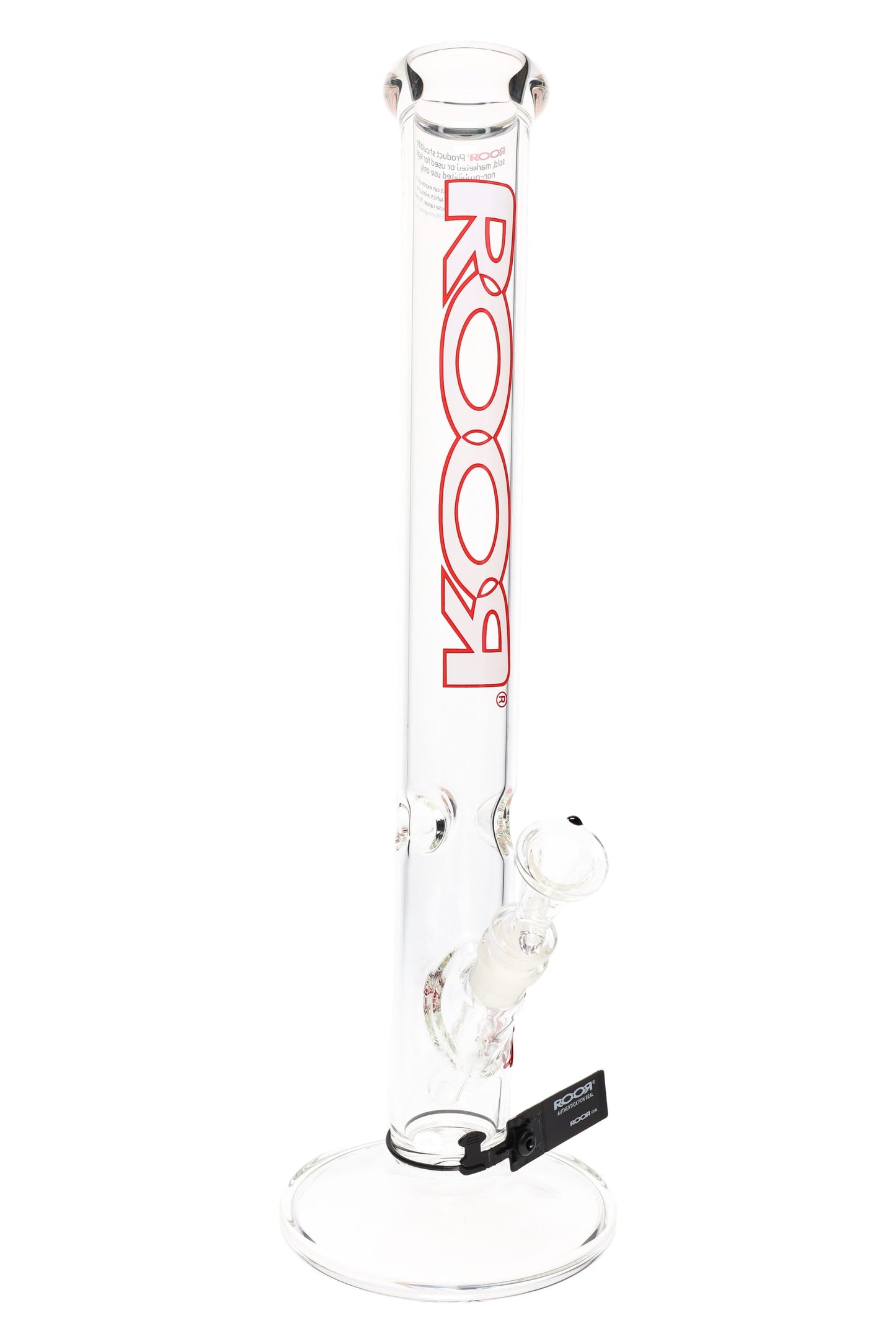ROOR 18" Straight Shooter – 5 mm Glass-on-Glass Tube with Ice Pinch