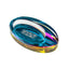 GRAV Ellipse Iridescent Ashtray with Cigar Groove - Luxurious Smoking Accessory