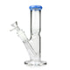 8 Inch Straight Tube Color Tipped Bong