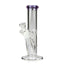 8 Inch Straight Tube Color Tipped Bong