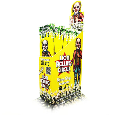 Lion Rolling Circus Terpene Hemp Wraps - Full Box of 25 pouches x2