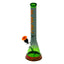 18" Color Float Beaker Bong Forest Smoke Rasta Slab Matching Limited