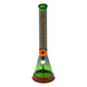 18" Color Float Beaker Bong Forest Smoke Rasta Slab Matching Limited